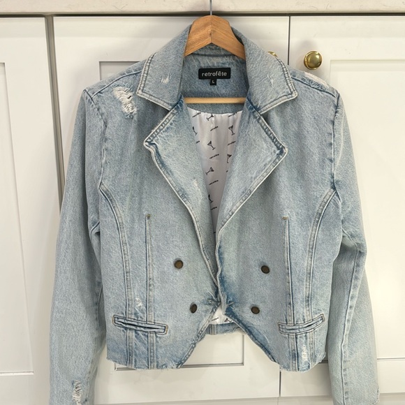 Retrofete Jackets & Blazers - Retrofete Denim Jacket. L